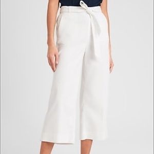 Banana Republic White Wide Leg Pants